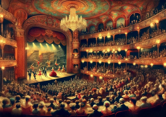 Puzzle Scenă de Teatru 1000 de Piese