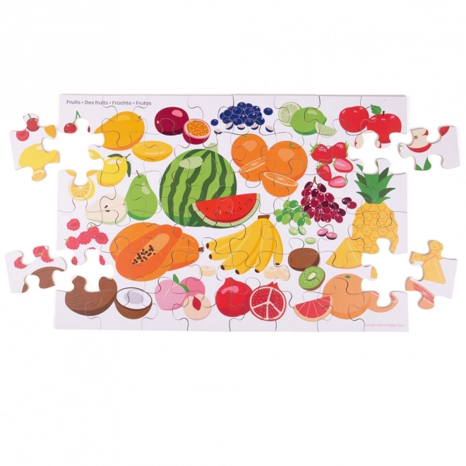 puzzle de podea cu fructe de la Bigjigs Toys