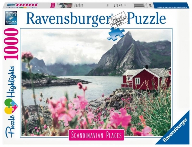 puzzle Ravensburger cabană scandinavă 1000 piese