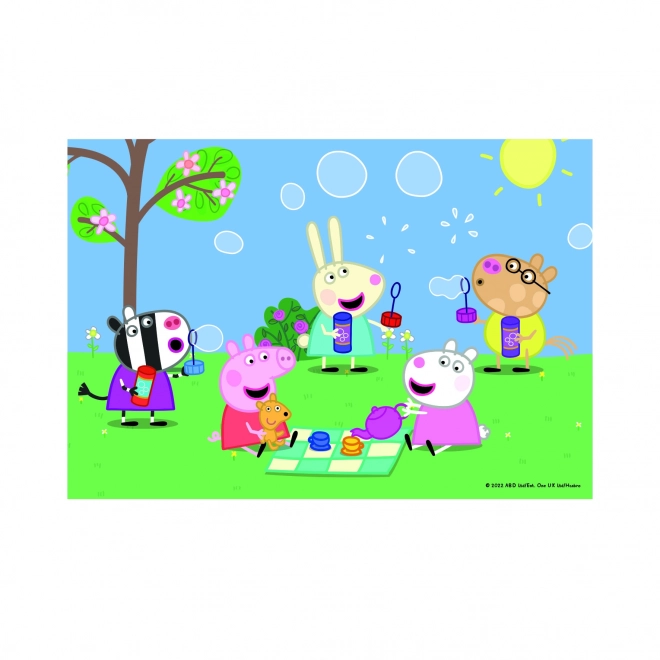 Puzzle DINO Peppa Pig și prietenii 2x48 piese