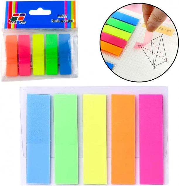 Etichete autoadezive dreptunghiulare colorate pentru indexare 45x12mm