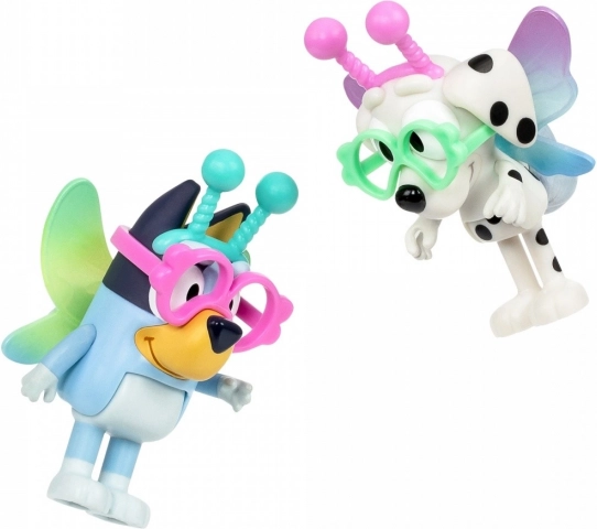 Figurine Bluey pachet dublu Baby Bluey și Chloe