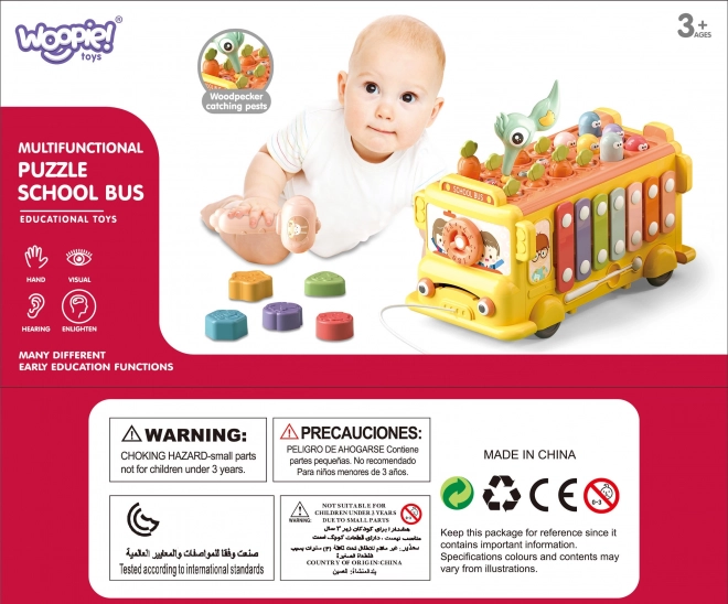Autobuz interactiv educativ pentru copii Woopie Montessori 6-in-1
