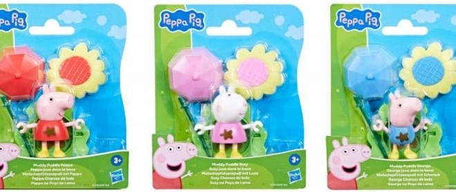 Distracția porcușorului Peppa în băltoacă și noroi, figurina