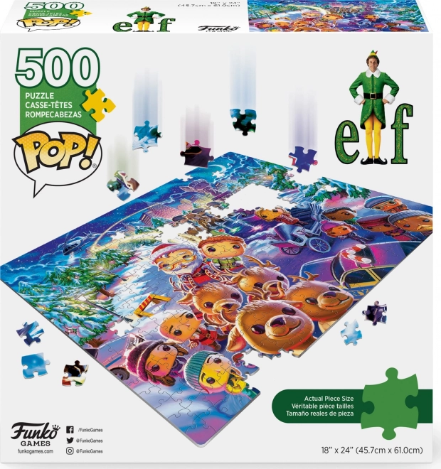 Puzzle Crăciun cu Elf 500 Piese de la Funko Games