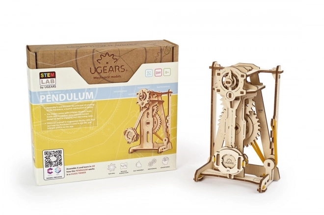 Pendul mecanic educativ STEM 3D din lemn Ugears