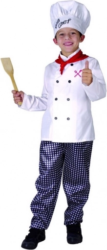 Costum de carnaval Bucătar pentru copii 130-140 cm