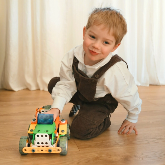Woopie construcții set vehicule STEM 163 piese