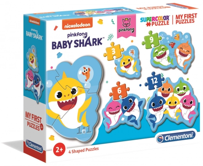 Primele mele puzzle-uri Baby Shark 4 în 1