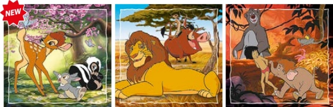 Puzzle Clasic Disney Clementoni 3x48 piese