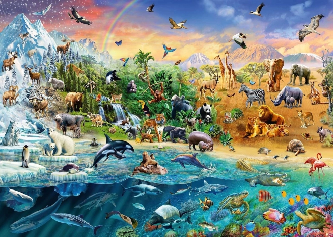 Puzzle Regatul animalelor 1000 de piese