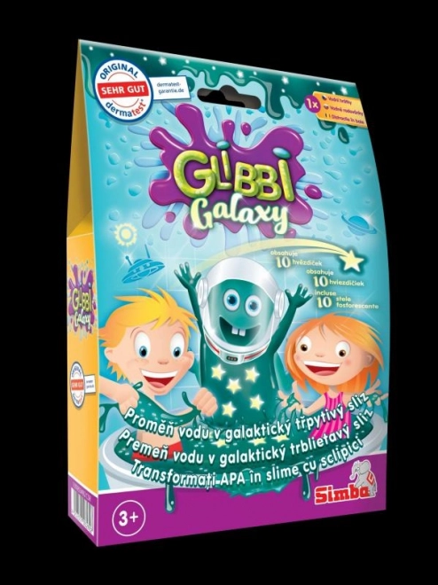 Slime Glibbi Galaxy cu stele