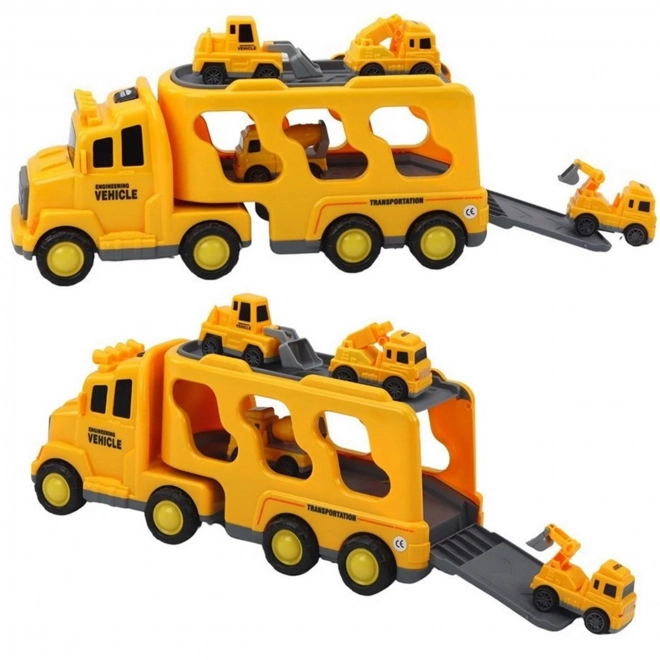 Set Woopie camion remorcă auto de jucărie