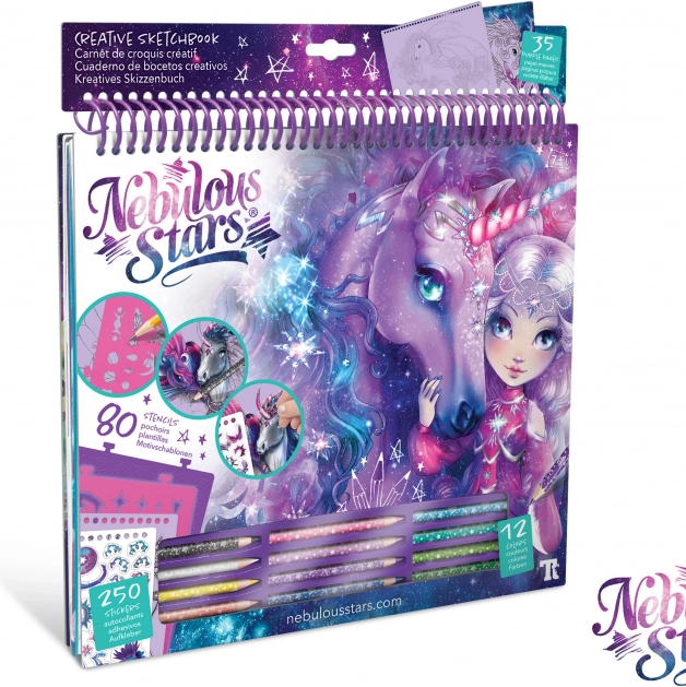 Nebulous Stars cărți de colorat – set creativ mov
