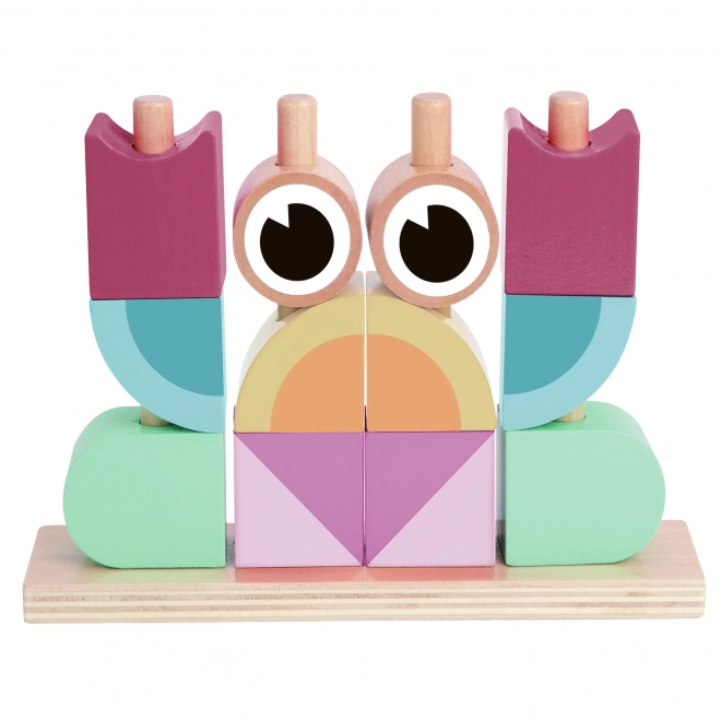Puzzle din lemn Krab Tooky Toy Pastelat