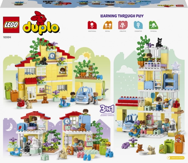 Casă de familie 3 în 1 LEGO DUPLO