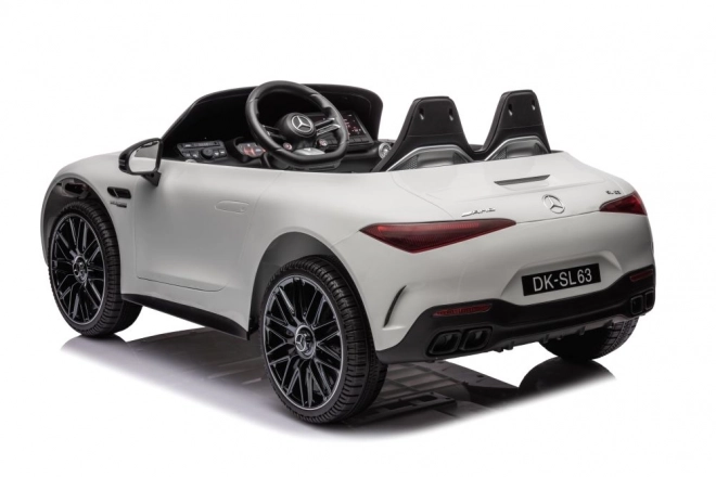Mașinuță electrica Mercedes AMG SL63 alb