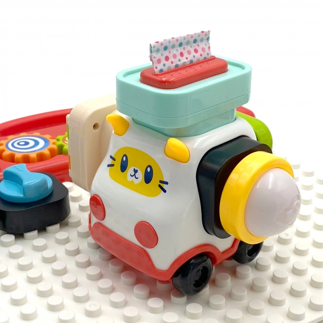Tablă manipulatorie Montessori Woopie Baby - Panou de activitate colorat