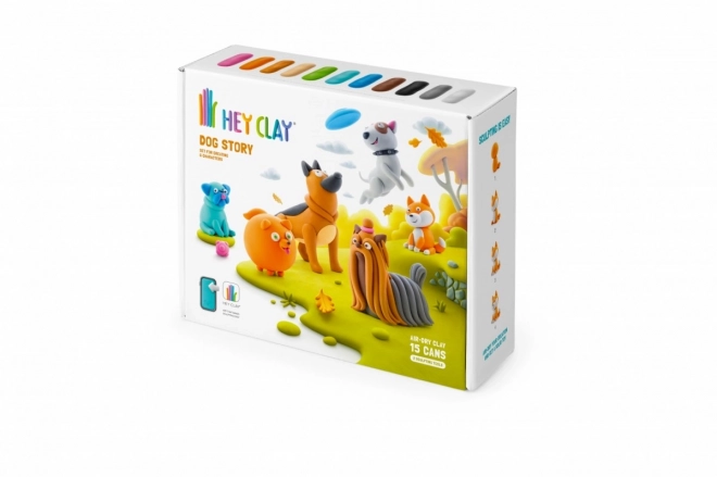 Hey Clay: Povestea câinilor - set de plastilină