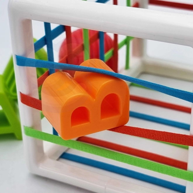 Cub educațional WOOPIE pentru bebeluși cu forme colorate și alfabet