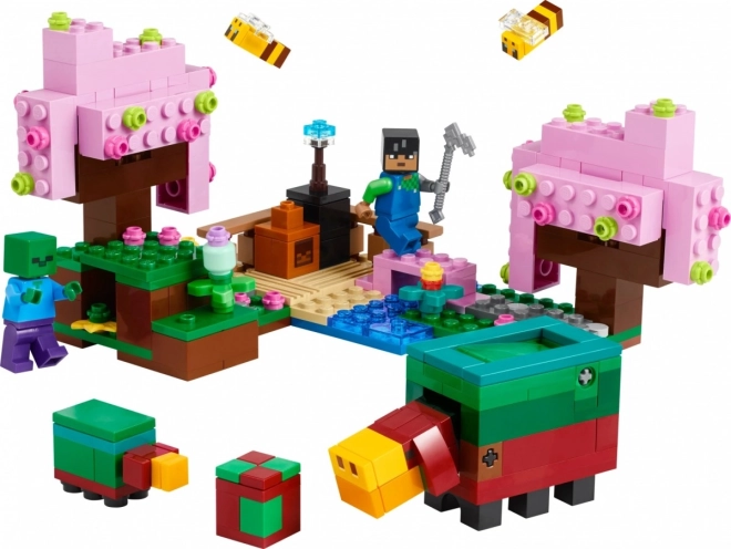Primul set LEGO MINECRAFT din biomul cu cireși