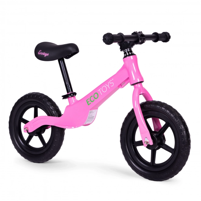 Bicicletă de echilibru pentru copii Ecotoys, roz