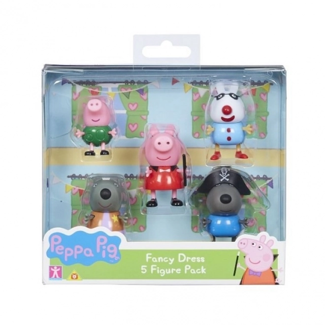 set figurine Peppa Pig în costume de carnaval