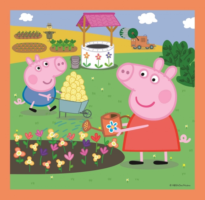 Puzzle Peppa Pig Idei uimitoare 3 în 1