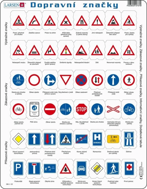 Puzzle Semne de circulație 48 de piese