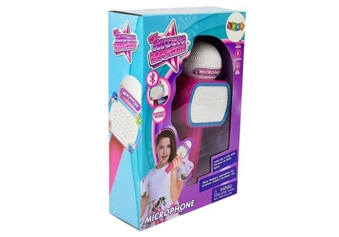 Microfon bluetooth karaoke roz pentru copii