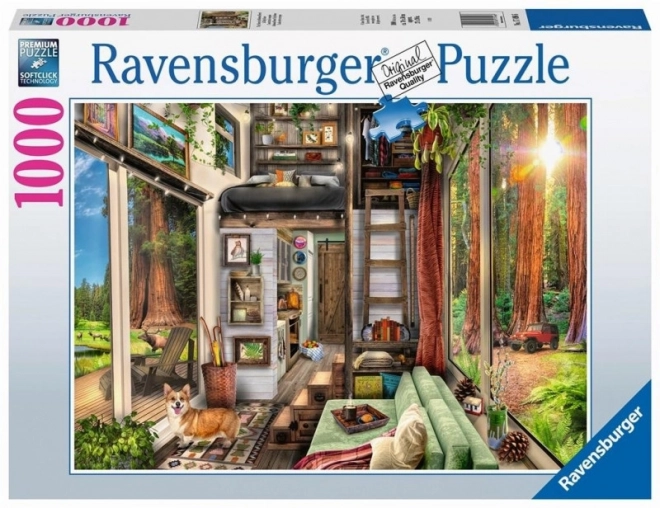 Puzzle Ravensburger casa din pădure