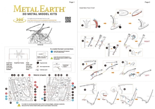 puzzle 3D pteranodon metal earth