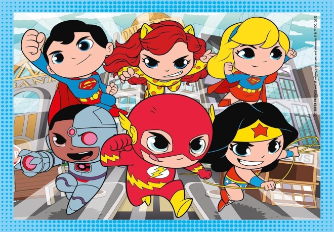 Puzzle 4 în 1 - DC SuperFriends