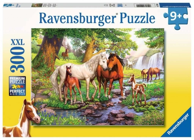 Puzzle XXL 300 piese Cai la râu