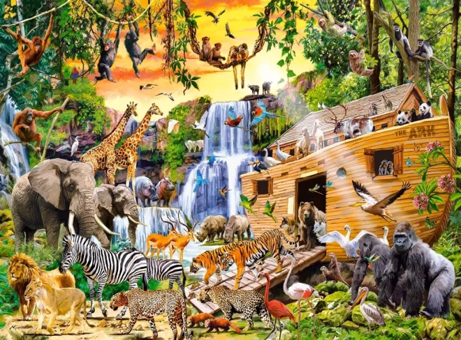 Puzzle 3000 de piese Animale Arca lui Noe