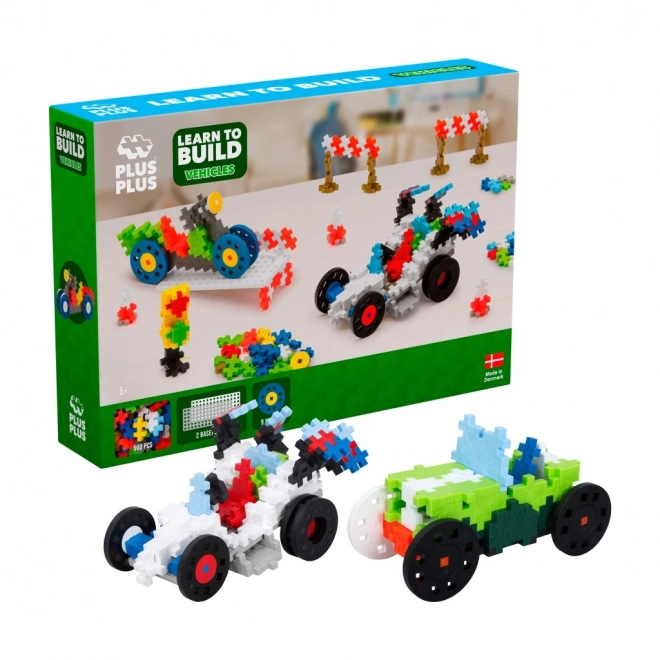 Set creativ Plus-Plus învața să construiești vehicule
