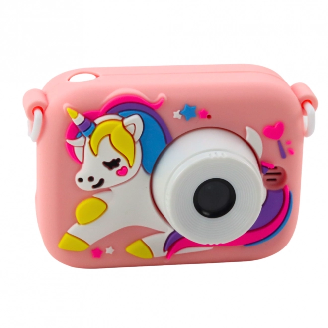 Aparat digital pentru copii unicorn roz
