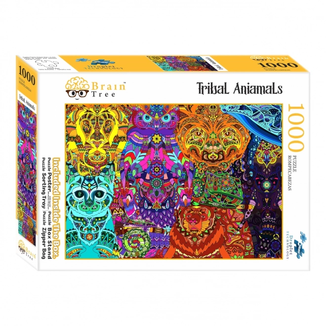 Puzzle Brain Tree Animale din trib 1000 de piese