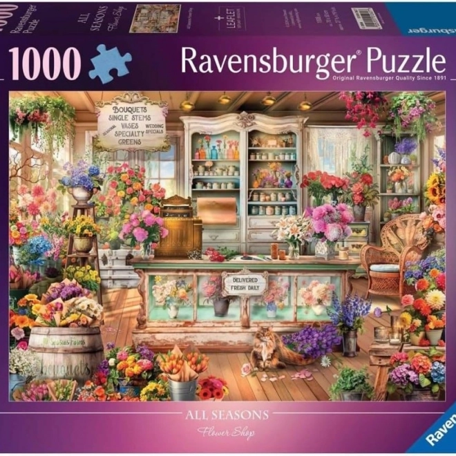 Puzzle Florărie Romantică 1000 Piese