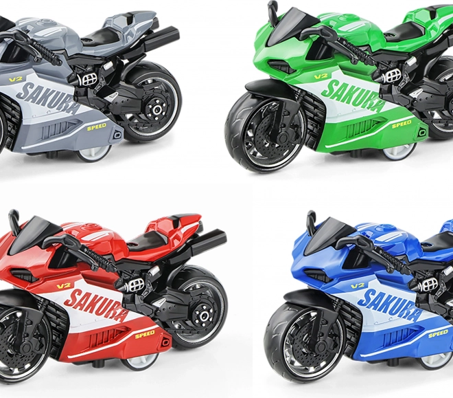 Motocicletă supersport cu mecanism de tragere