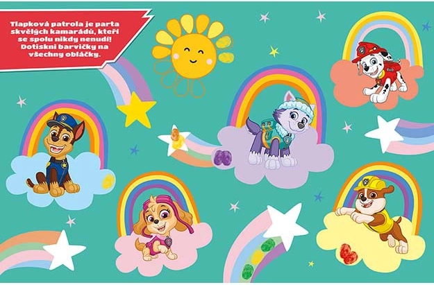 Set creativ Degețele colorate Paw Patrol