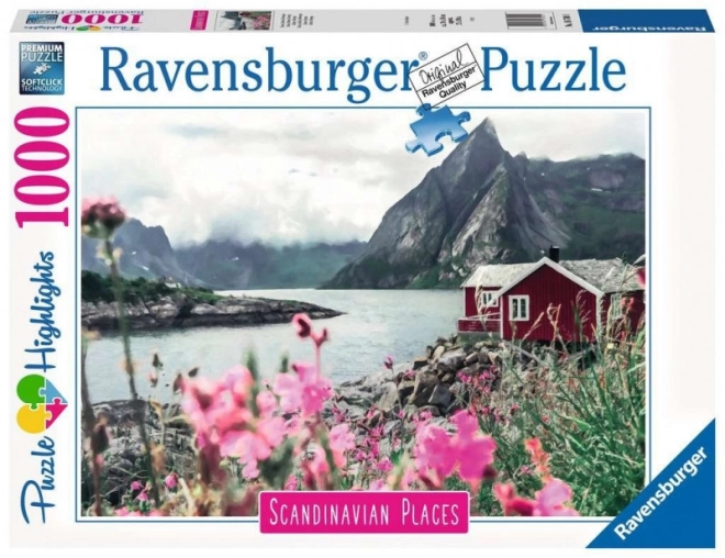 puzzle Ravensburger cabană scandinavă 1000 piese