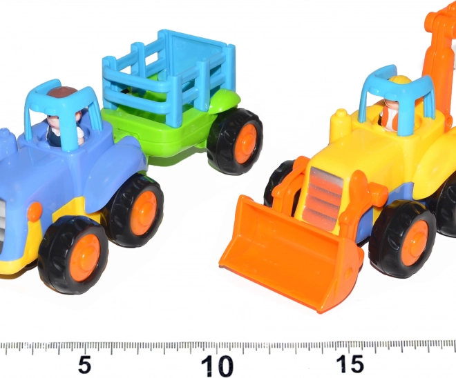 Tractor sau excavator cu mecanism de inerție, 16 cm