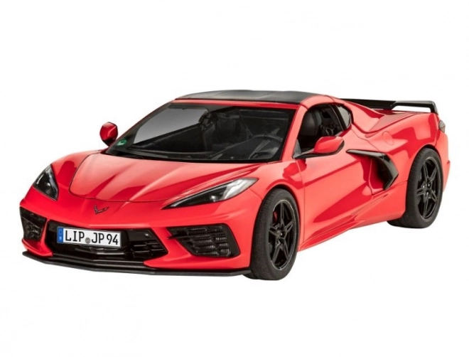 model de plastic mașină corvette c8 coupé 1/25