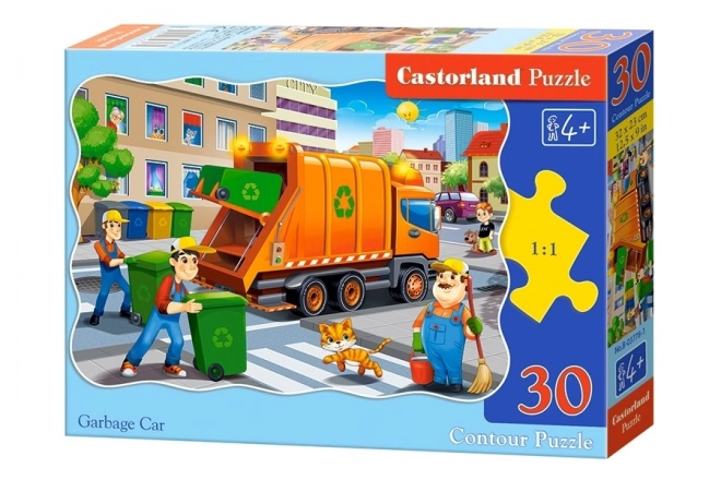 Puzzle Castorland pentru copii - Mașina de gunoi