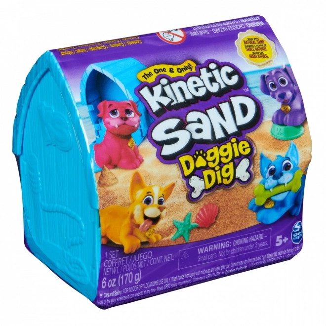 Kinetic Sand cățeluș în cușcă