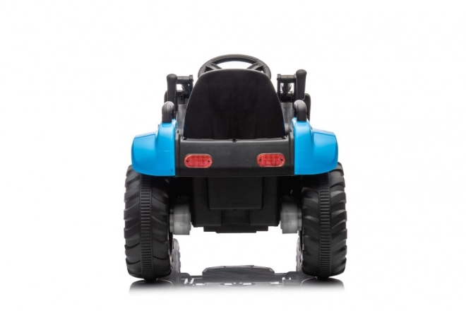 Tractor electric pentru copii cu cupă albastră