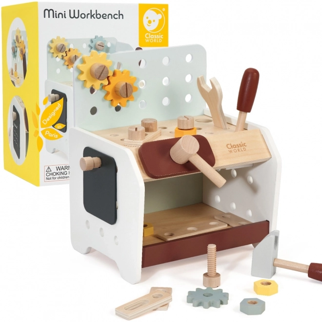 Banc de lucru din lemn pentru copii cu unelte Classic World