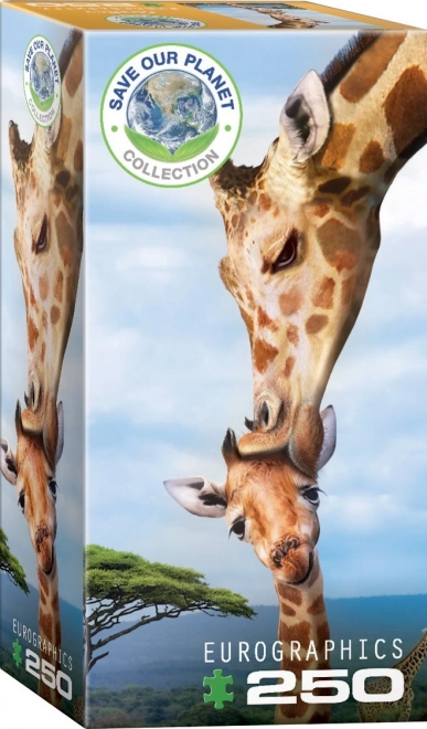 Puzzle Eurographics Salvăm Planeta: Girafe XL 250 piese