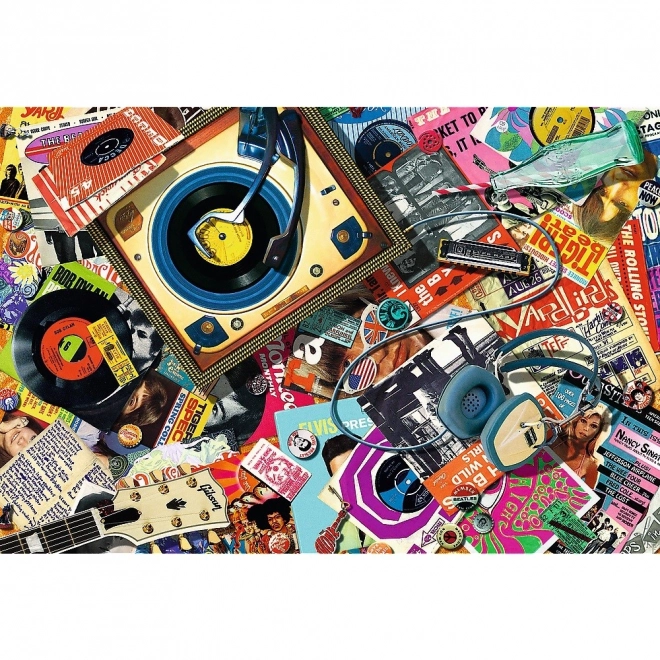 TREFL puzzle de lemn cu două fețe Lumea muzicii 501 de piese
